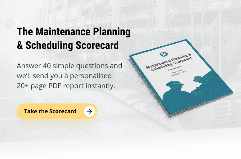 planning and scheduling scorecard