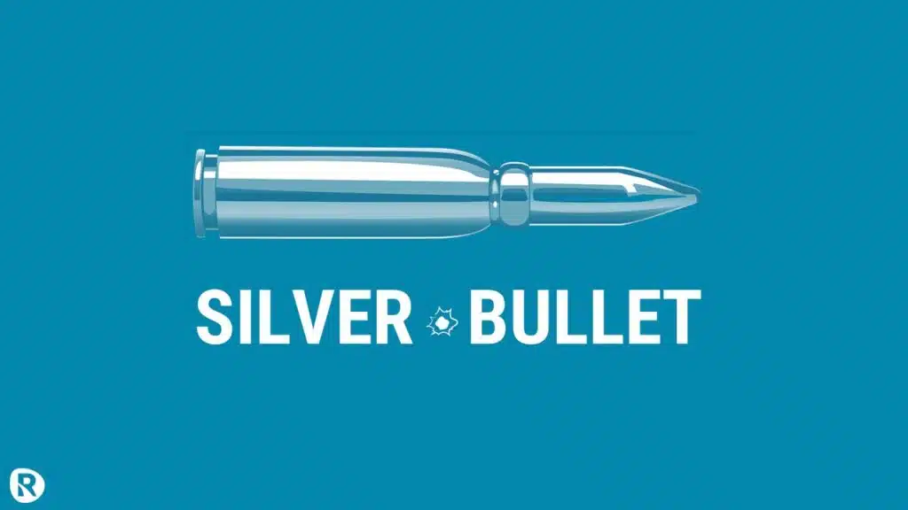 Illustration of a silver bullet with the caption Silver Bullet — symbolising the false hope of a quick fix in maintenance and reliability; reinforces that sustainable plant reliability requires structured, long-term effort, not shortcuts