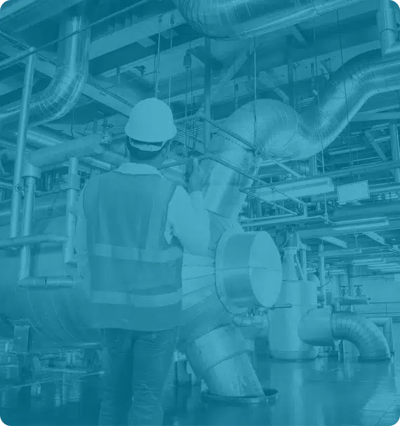 Picture of an Engineer in an Industrial Plant